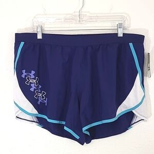 *NWT* UNDER ARMOUR Women's Loose Fit Running Shorts Royal Blue, size XL